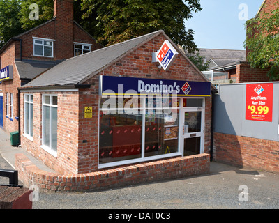 Domino`s pizza shop in Sandbach Cheshire UK Stock Photo